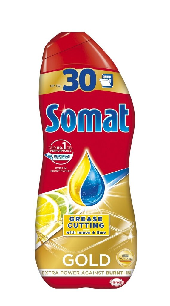 SOMAT GOLD geel Lemon 540ml (30WL) цена и информация | Nõudepesuvahendid | kaup24.ee