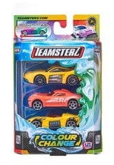 TEAMSTERZ Colour Change комплект из 3-х моделек автомобиля, 7,5 см цена и информация | Игрушки для мальчиков | kaup24.ee