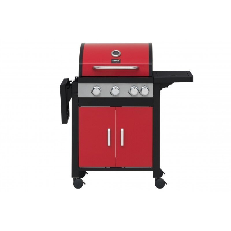 Gaasigrill Mustang Monterey 3 + 1 punane, 117,6 x 52 x 108 cm цена и информация | Grillid | kaup24.ee