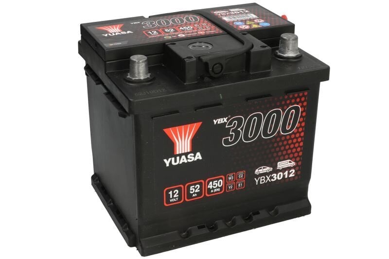 Aku Yuasa YBX3012 52Ah 12V 450A цена и информация | Akud | kaup24.ee