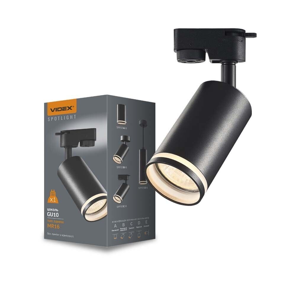 Pinnapealne LED valgusti Spot Tuba Black GU10 VIDEX hind ja info | Siinivalgustid ja siinid | kaup24.ee