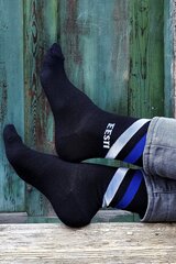 Хлопковые носки черного цвета для мужчин и женщин EESTIMAA (Эстония) цена и информация | Meeste sokid | kaup24.ee