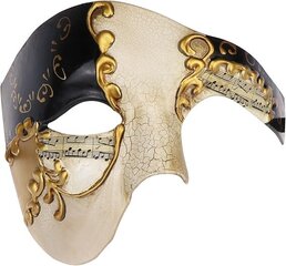 Poole näoga meeste ooperi fantoom Vintage Design Veneetsia karnevali maskeraadi mask hind ja info | Karnevali kostüümid | kaup24.ee