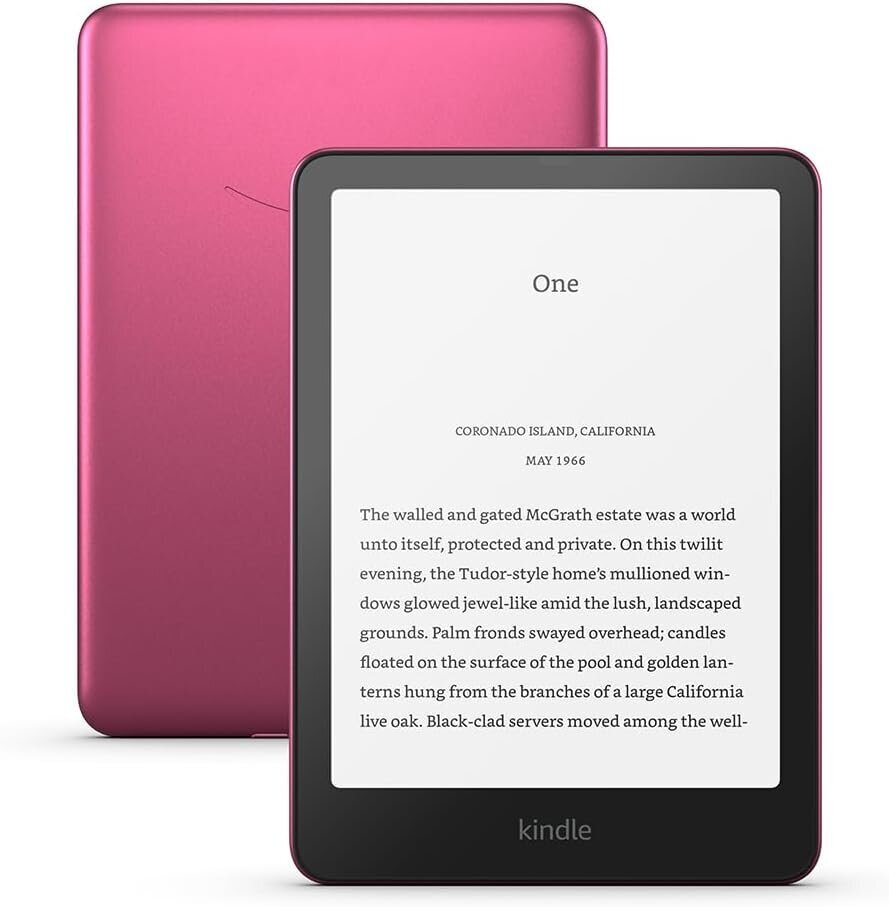 Amazon Kindle Paperwhite No Adds Edition 2024 7" 32GB Metallic Raspberry цена и информация | E-lugerid | kaup24.ee