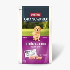 Animonda kuivtoit koerale Gran Carno Junior Poultry with Lamb, 4kg цена и информация | Сухой корм для собак | kaup24.ee