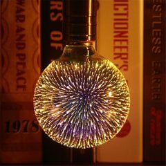 Светодиодная лампа 3D Firework LED Light Bulb 3D Firework Effect 4W E27 Светодиодная лампа Firework Vintage Colorful Decorative Light Bulb цена и информация | Гирлянды | kaup24.ee