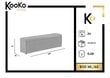 Tumba koos hoiukastiga Kooko Home Mi 160, tumehall hind ja info | Kott-toolid, tumbad, järid | kaup24.ee