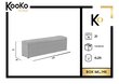 Tumba koos hoiukastiga Kooko Home Mi 140, hall hind ja info | Kott-toolid, tumbad, järid | kaup24.ee