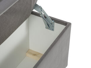 Пуф с ящиком для хранения вещей Milo Casa Bruno 160, серый цена и информация | Кресла-мешки и пуфы | kaup24.ee