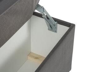 Пуф с ящиком для хранения вещей Milo Casa Bruno 200, серый цена и информация | Кресла-мешки и пуфы | kaup24.ee