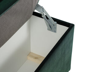 Пуф с ящиком для хранения вещей Milo Casa Bruno 160, темно-зеленый цена и информация | Кресла-мешки и пуфы | kaup24.ee