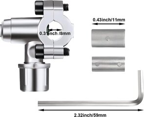 BPV-31 kliimaseadme külmiku läbistavad ventiilid – sobib 1/4, 5/16, 3/8" voolikuga, asendab BPV31, BPV31D, GPV14, GPV31, GPV38, GPV56, MPV31 / 6 tk. цена и информация | Дополнительные принадлежности | kaup24.ee