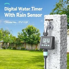 RAINPOINT - Time Sprinkler 1 väljalaskeava, aiavooliku vee taimer, 3 programmeeritavat plaani, niisutustaimer aia kastmiseks hind ja info | Kastekannud, voolikud, niisutus | kaup24.ee