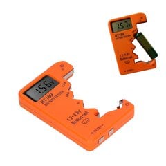 LCD-ekraani aku tester, digitaalse ekraani aku tester AA AAA 6F22 9V 1,5 V (oranž) jaoks hind ja info | Lisatarvikud korpustele | kaup24.ee