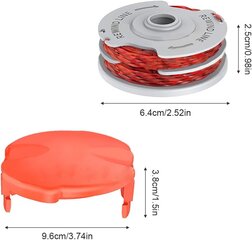 3-osaline kaanega asendusnööripool, 36 jala 1,5 mm asenduspool välimuruniiduki jaoks, ühildub FLYMOga цена и информация | Газонокосилки | kaup24.ee