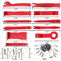 30 tk trimmitööriistad siseviimistluse paigalduse eemaldamise tööriistad autoraadio uksepaneeli viimistlustööriistad kotiga auto sisustuskomplekt hind ja info | Tööriistakastid, tööriistahoidjad | kaup24.ee