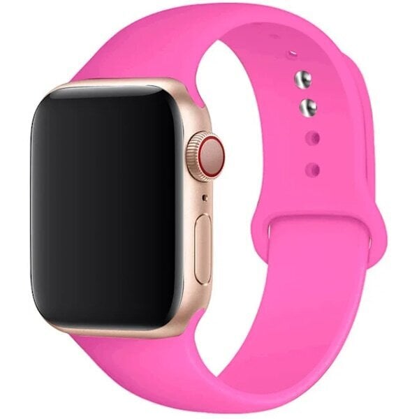 Silikoonrihm Apple Watchile 45mm 44mm 42mm 49mm 41mm 40mm 38mm käevõru iwatch Series 8 7 9 SE 4 3 5 Ultra 6 Barbie roosa Barbie puuder hind ja info | Nutikellade ja nutivõrude tarvikud | kaup24.ee