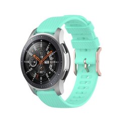 Silikoonrihm Samsung Galaxy Watch 3 (45mm) / kella (46mm) jaoks - tsüaanroheline цена и информация | Аксессуары для смарт-часов и браслетов | kaup24.ee