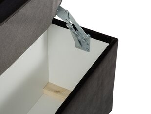 Пуф с ящиком для хранения вещей Milo Casa Bruno 160, черный цена и информация | Кресла-мешки и пуфы | kaup24.ee