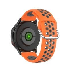 Samsung Galaxy Watch Active / Active 2 – 40 mm / 44 mm kahetooniline rihm – oranž / hall oranž цена и информация | Аксессуары для смарт-часов и браслетов | kaup24.ee