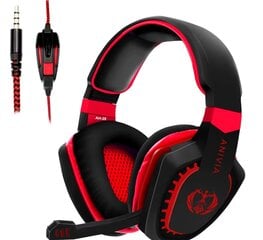 Kõrvaklapid juhtmega Gaming Headset Müra Isolating Overear kõrvaklapid mikrofoniga. Helitugevus Bass Surround PC PS4 PS5 must hind ja info | Kõrvaklapid | kaup24.ee