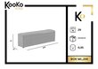 Tumba koos hoiukastiga Kooko Home Mi 200, lilla цена и информация | Kott-toolid, tumbad, järid | kaup24.ee