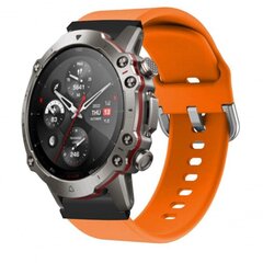 22 mm silikoonist nutikellarihm spordirihm Garmin Fenix 7 6 5 kelladele, oranž hind ja info | Nutikellade ja nutivõrude tarvikud | kaup24.ee