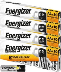 ENERGIZER elemendid tööstuslikud AA LR6 1,5V, 40 tk. hind ja info | Patareid | kaup24.ee