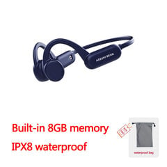 (sinine 8g sd ipx8)Bone Conduction Bluetooth kõrvaklapid ujuvad IPX8 / IPX4 kõrvaklapid mikrofoniga Juhtmevaba spordi veekindel peakomplekt Iphone Xiaomi kõrvaklappide ja peakomplektide jaoks цена и информация | Наушники | kaup24.ee