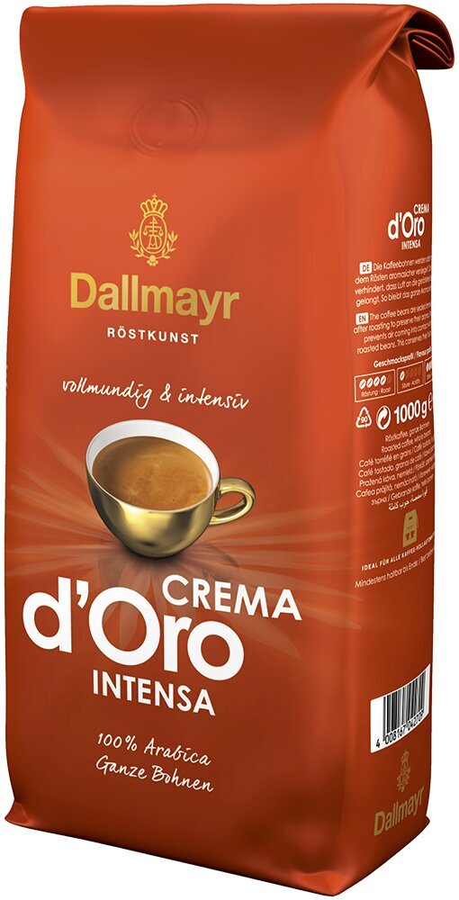 Dallmayr Crema d'Oro Intensa kohvioad, 1000g цена и информация | Kohv, kakao | kaup24.ee