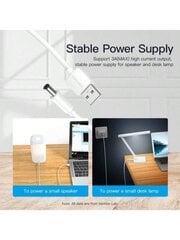 VENTION USB-DC 5V toitekaabel 5,5 * 2,1 mm pesa koos adapteriga jaoturi jaoturi jaoks, LED-tuled, ruuter, miniventilaator, valge kõlar hind ja info | Kaablid ja juhtmed | kaup24.ee