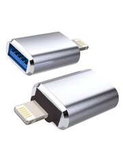 2 Pack IPhone OTG Adapter USB Female to Lightning Mees Dongle jaoks 14 13 11 12 Pro Max Xr X Xs 8 7 Se Plus Kaamera kaardilugeja USB Flash Drive Hiir Klaviatuur Hub MIDI Converter U Disk Apple IPadAir-Silver цена и информация | Кабели и провода | kaup24.ee