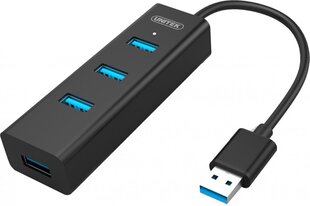 Адаптер Unitek HUB USB 3.0 Y-3089, 4 порта, без блока питания цена и информация | Адаптеры и USB-hub | kaup24.ee