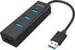 UNITEK HUB USB 3.0 Y-3089, 4 PORTY, BEZ ZASILACZA hind ja info | USB jagajad, adapterid | kaup24.ee