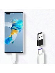 tk/pakk Hõbedane ja must C-tüüpi emane USB 2.0 meessoost Otg-adapter mobiiltelefoni jaoks, kõrvaklappide muundur koos Pd laadimise ja andmeedastusega, tüüp-c muundur-2 must 2 kuld цена и информация | Кабели и провода | kaup24.ee