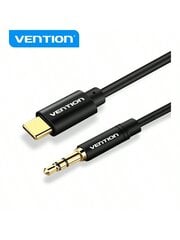 VENTION USB C kuni 3,5 mm heli lisapesa kaabel USB-tüüpi C adapteriga adapteri kaabel auto kõrvaklapid ühilduvad iPhone 15 Plus/15 Pro Max Samsung Galaxy S23 S22 S21 Ultra, IPad Pro, MacBook-Black цена и информация | Кабели и провода | kaup24.ee