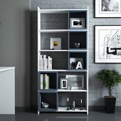 Eraldiseisev riiul Kalune Design Box II, valge/sinine цена и информация | Полки | kaup24.ee