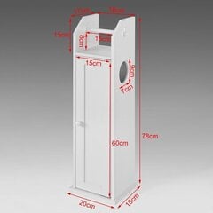 Eraldiseisev vannitoakapp SoBuy FRG135-W цена и информация | Шкафчики для ванной | kaup24.ee