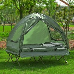 Уличный лежак/палатка SoBuy OGS32-L-GR, зеленый цена и информация | Шезлонги | kaup24.ee
