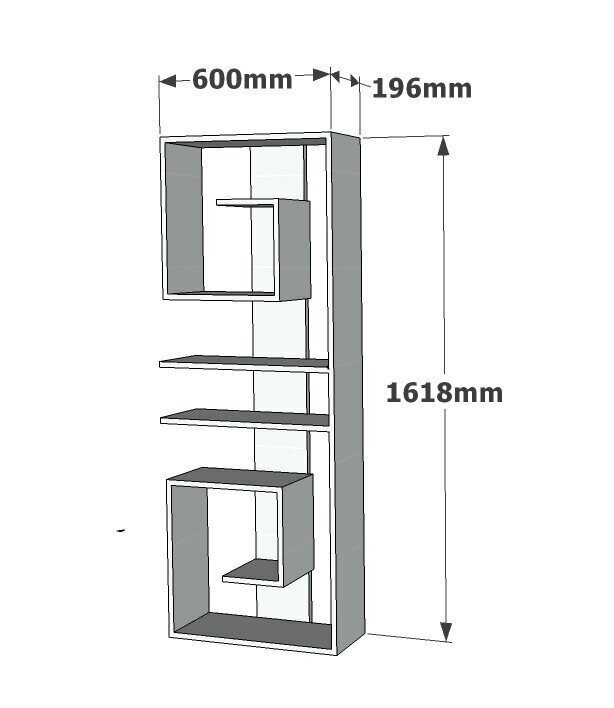 Eraldiseisev riiul Kalune Design Capy, valge цена и информация | Riiulid | kaup24.ee