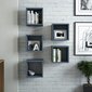 Seinariiul Kalune Design Box Cube, sinine hind ja info | Riiulid | kaup24.ee