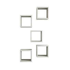Подвесная полка Kalune Design Box Cube, кремовая цена и информация | Полки | kaup24.ee