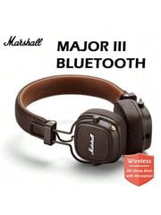 Marshall Major III 3 juhtmeta kõrvaklapid mikrofoniga Deep Bass Mängukõrvaklapid Kokkupandavad Spordi-Rokk-muusika Bluetooth-peakomplekt-must цена и информация | Наушники | kaup24.ee