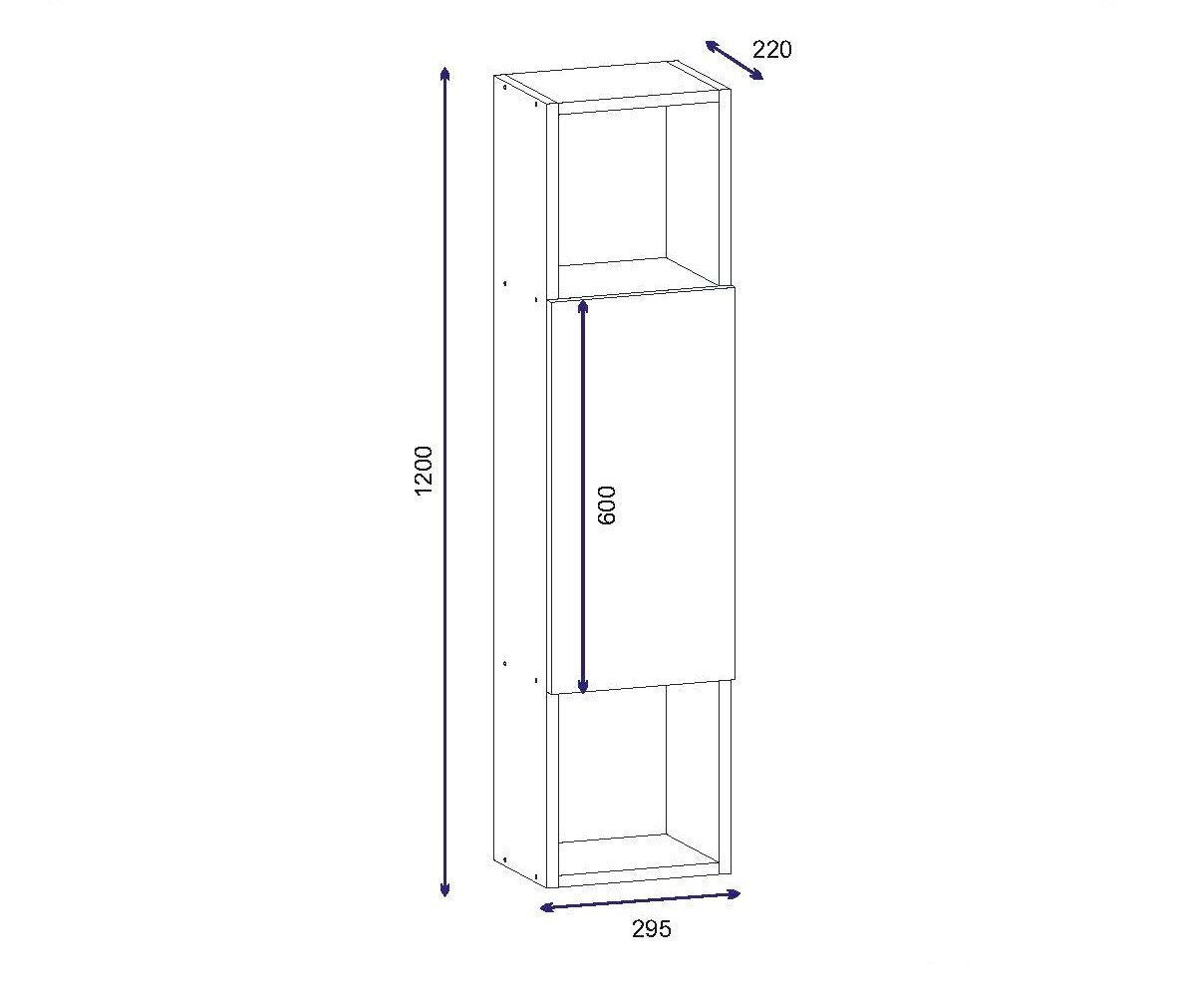 Seinariiul Kalune Design Novella K4, valge/pruun hind ja info | Riiulid | kaup24.ee