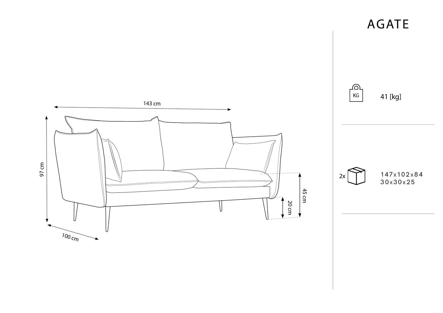 Diivan Micadoni Home Agate 2S, beež/kuldne цена и информация | Diivanid ja diivanvoodid | kaup24.ee