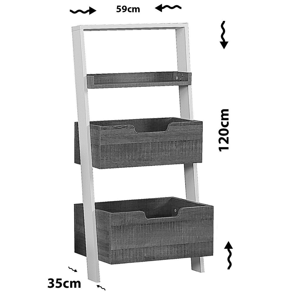 Eraldiseisev riiul Kalune Design Low, pruun hind ja info | Riiulid | kaup24.ee