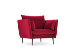 Кресло Micadoni Home Agate, красное/черное