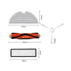 Asendus Mi Roboti Vaakum-Mopi / Mop 2 / Mop 2 Pro+ / 1C 2C 1T Xmstjqr2c Peamise Küljeharja Hepa Filter Rag C Jaoks hind ja info | Tolmuimejate lisatarvikud | kaup24.ee