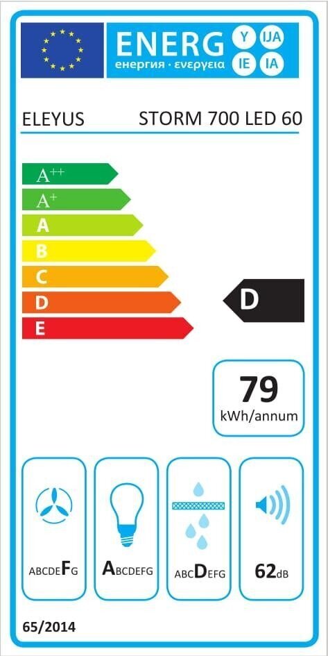 Eleyus Storm 700 60 WH LED цена и информация | Õhupuhastid | kaup24.ee