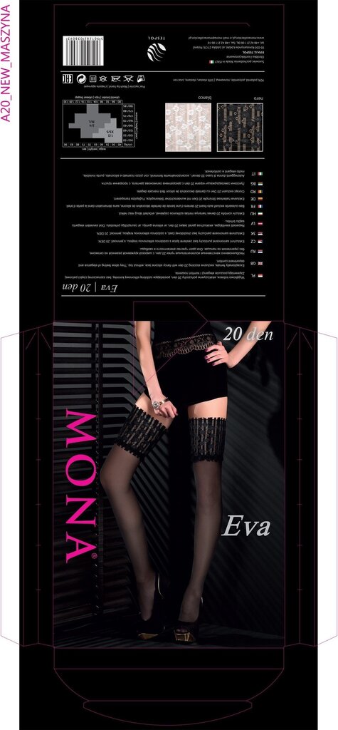 Naiste sukad MONA Eva 20 Bianco hind ja info | Sukkpüksid | kaup24.ee